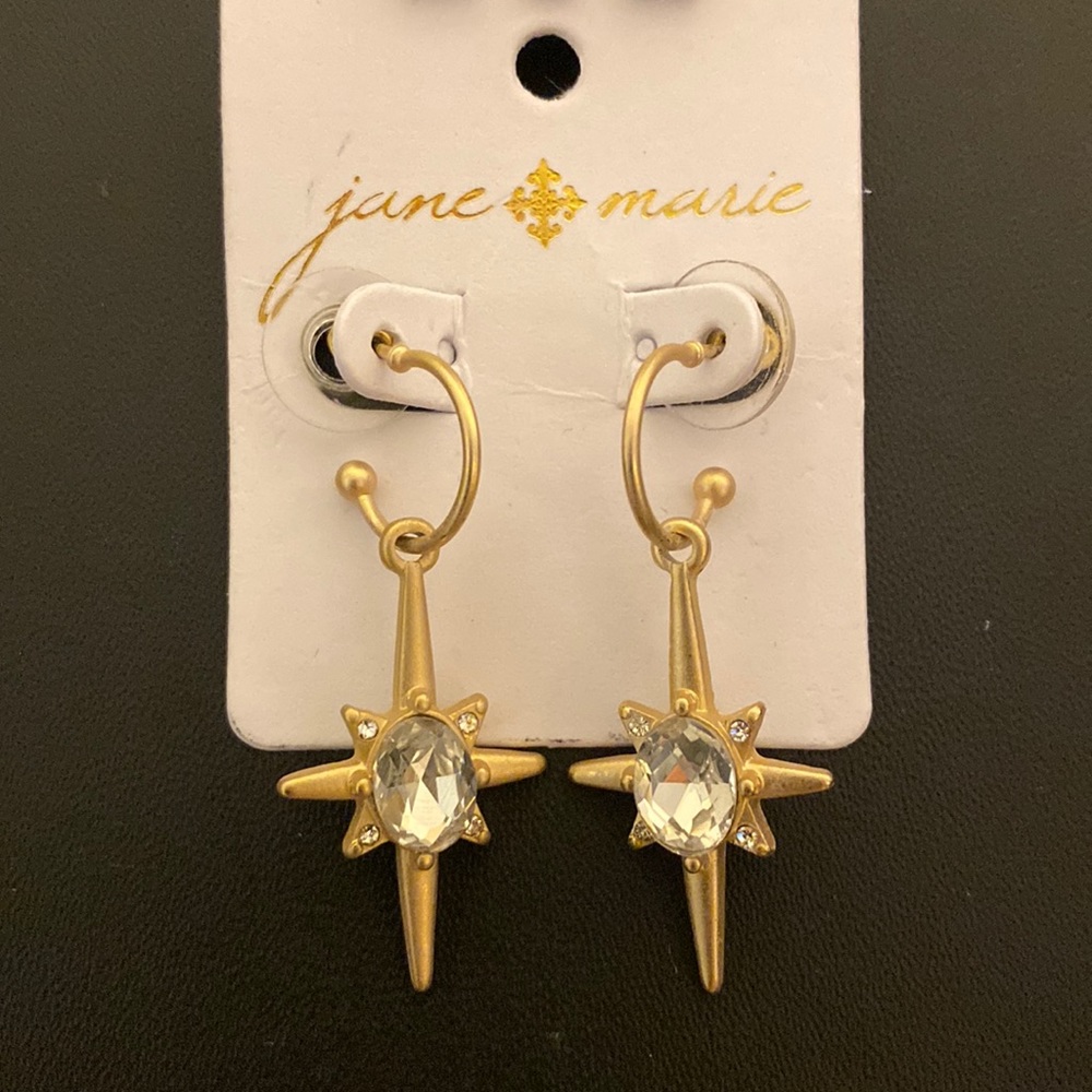 Jane Marie Gold Star Earrings